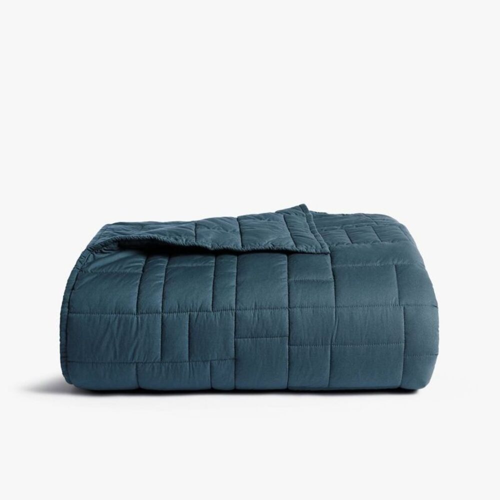 King/California King Cozy Block Quilt Cove - Parachute